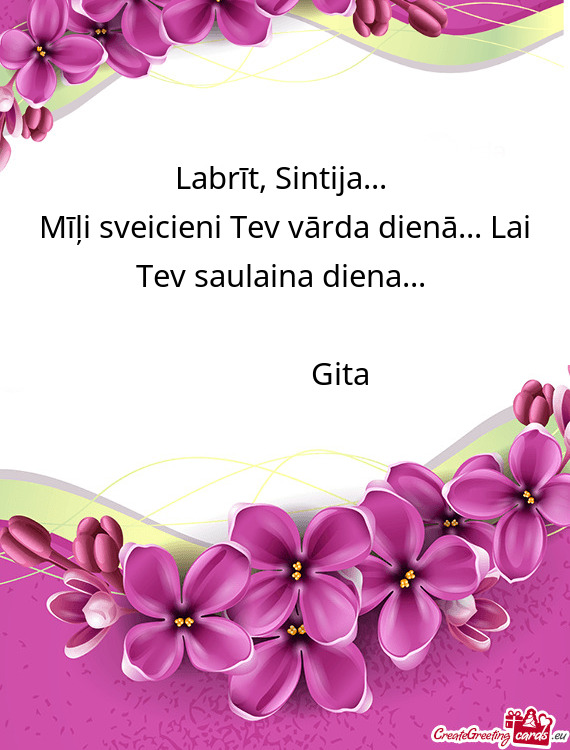 Labrīt, Sintija