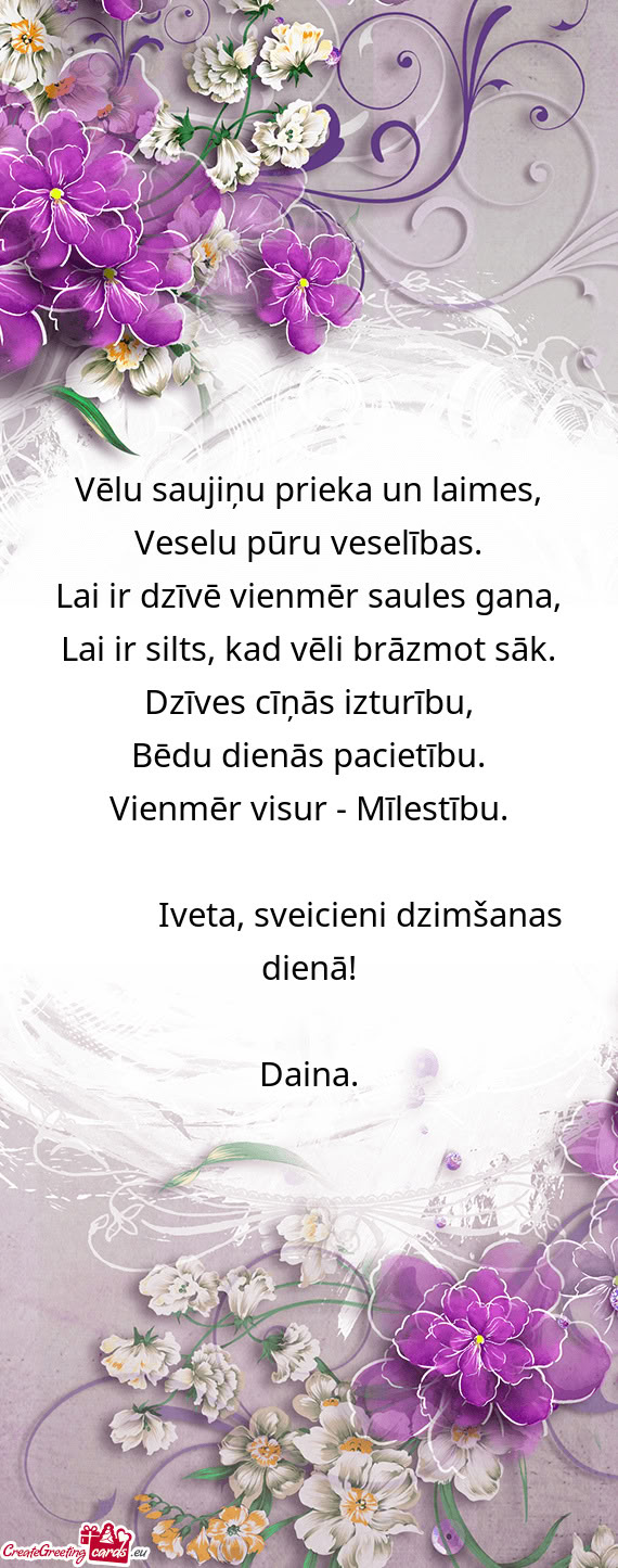 Lai ir silts, kad vēli brāzmot sāk