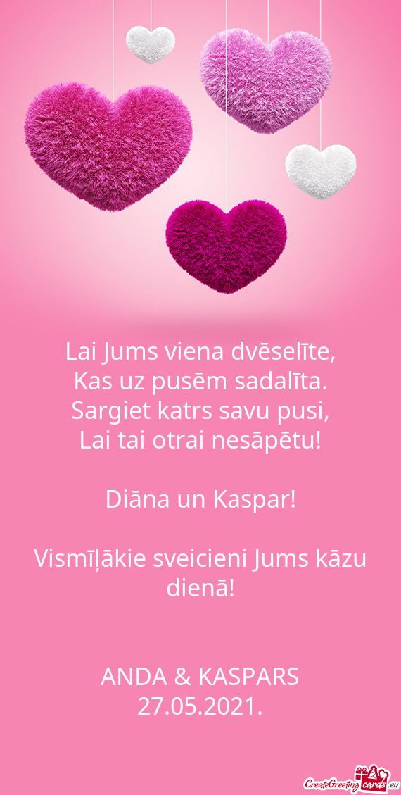 Lai Jums viena dvēselīte