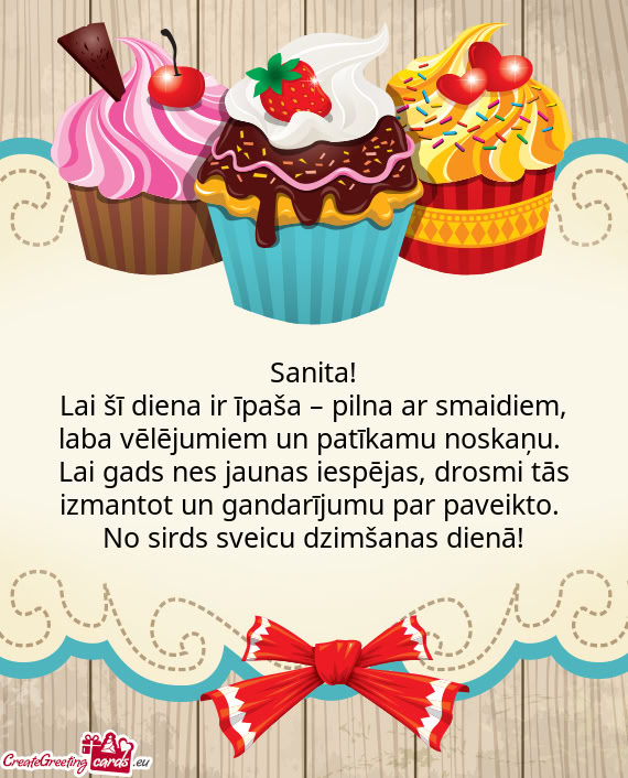 Lai šī diena ir īpaša – pilna ar smaidiem, laba vēlējumiem un patīkamu noskaņu