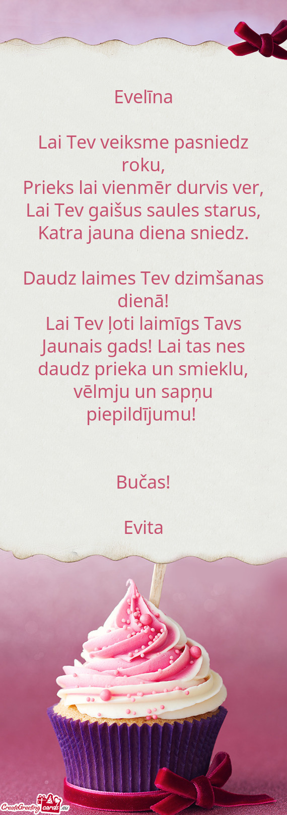 Lai Tev gaišus saules starus