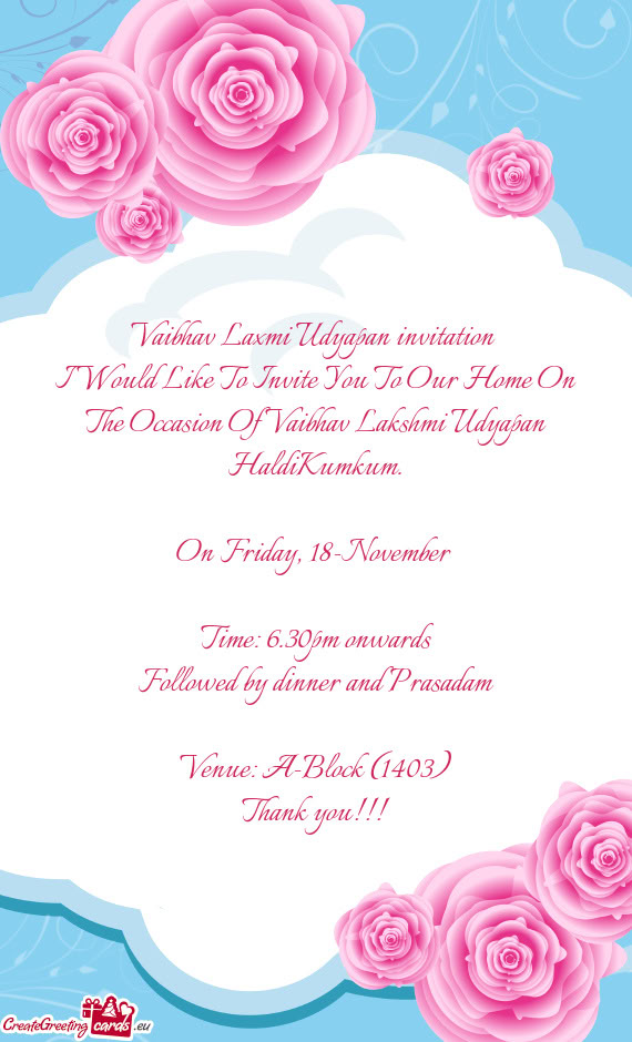 Lakshmi Udyapan HaldiKumkum