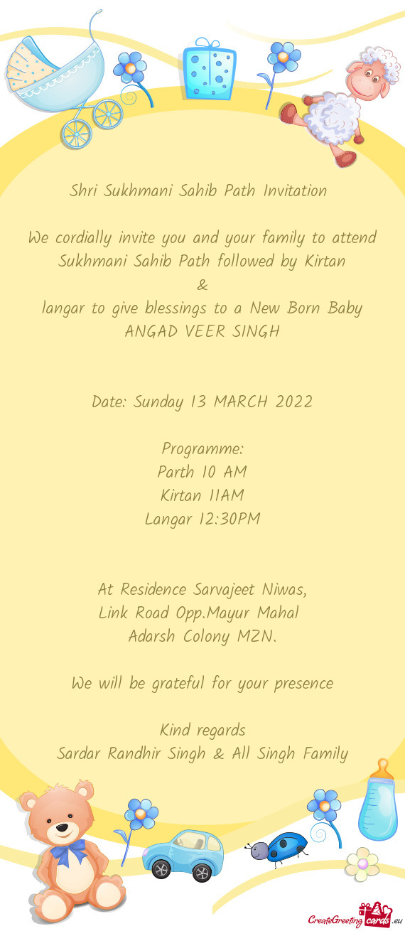 Langar 12:30PM