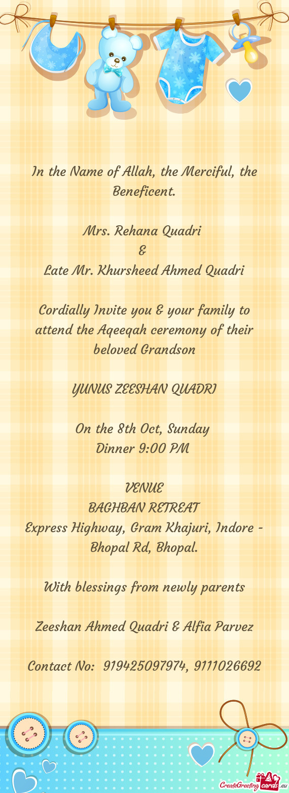 Late Mr. Khursheed Ahmed Quadri