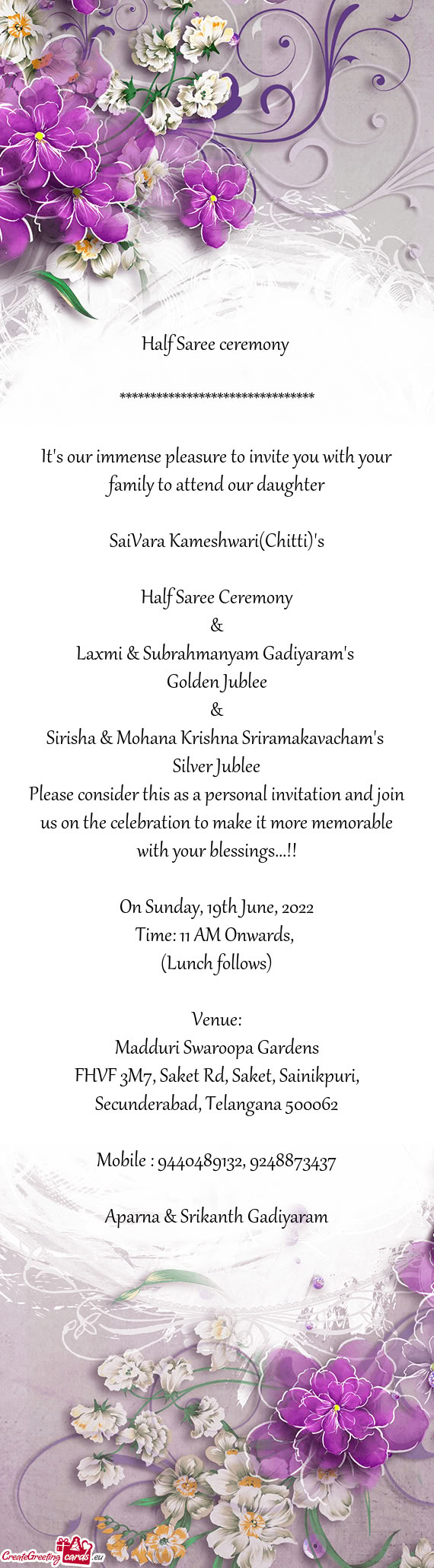 Laxmi & Subrahmanyam Gadiyaram