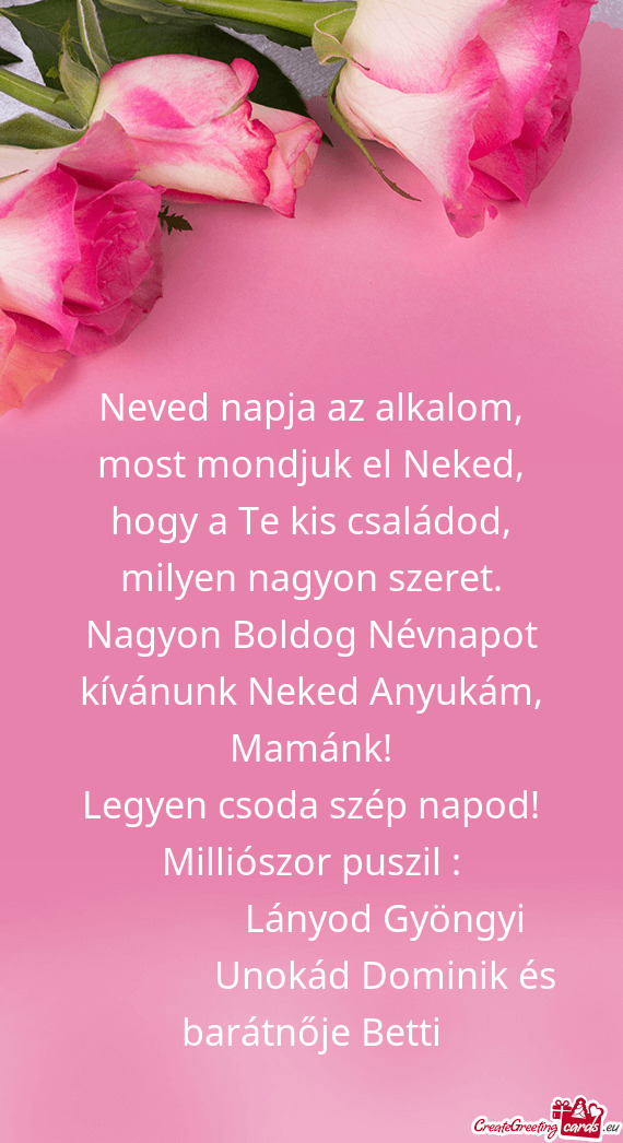 Legyen csoda szép napod