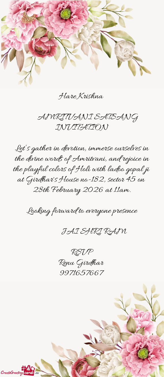 Let’s gather in devotion, immerse ourselves in the divine words of Amritvani, and rejoice in the p