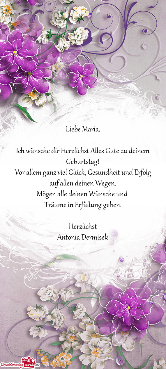 Liebe Maria