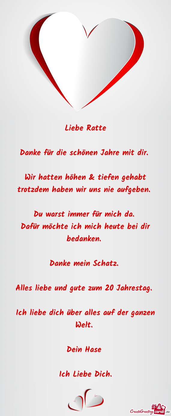 Liebe Ratte