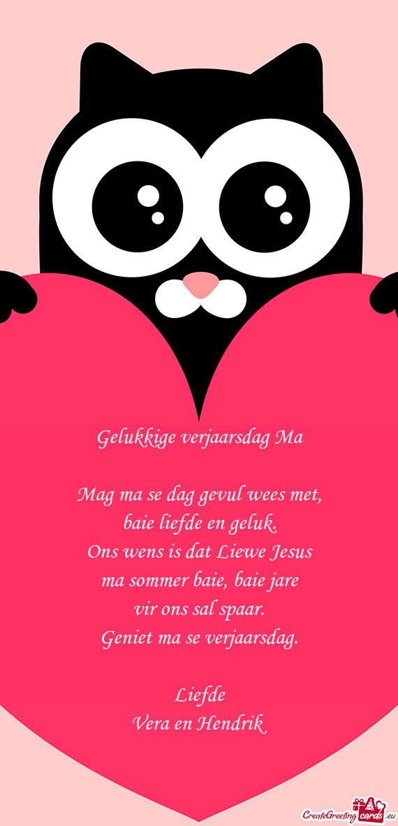 Liefde Vera en Hendrik