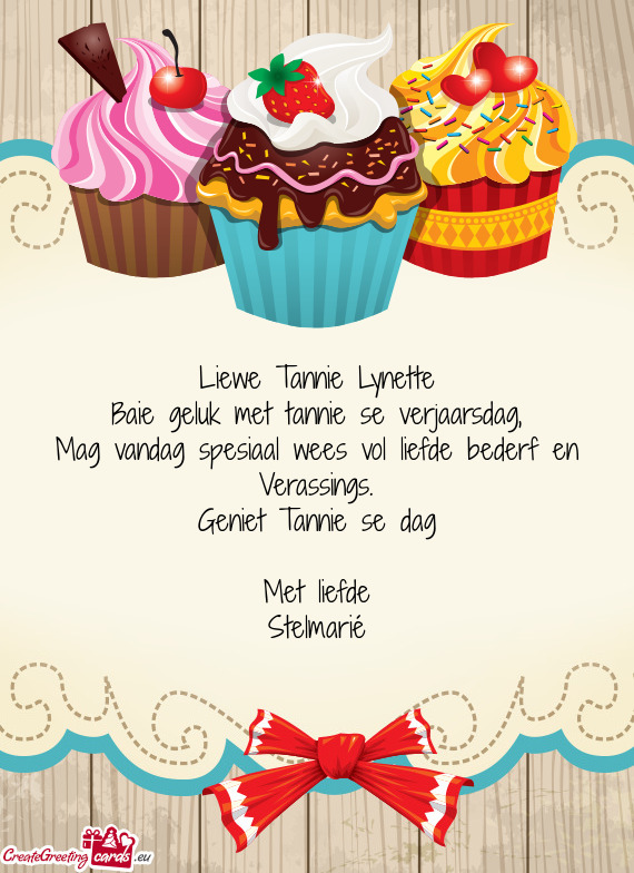 Liewe Tannie Lynette