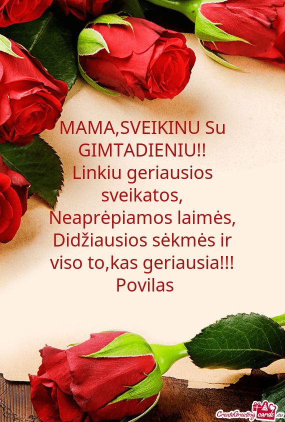 Linkiu geriausios sveikatos