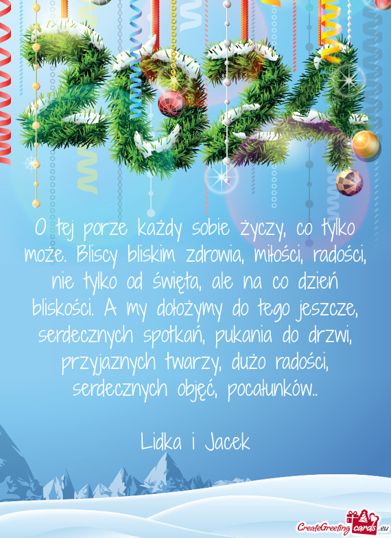 Lko od święta, ale na co dzień bliskości. A my dołożymy do tego jeszcze, serdecznych spotkań