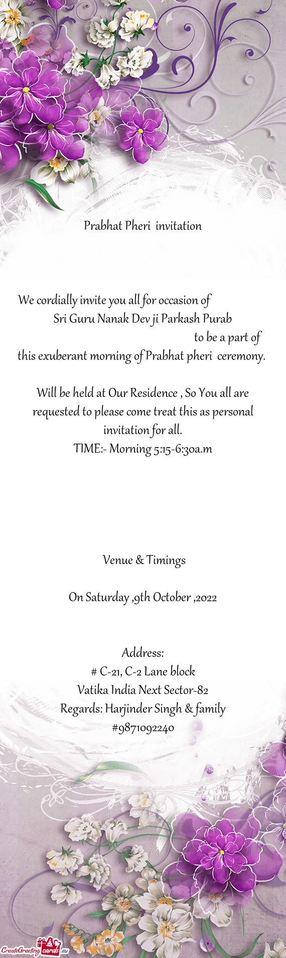 Ll are requested to please come treat this as personal invitation for all