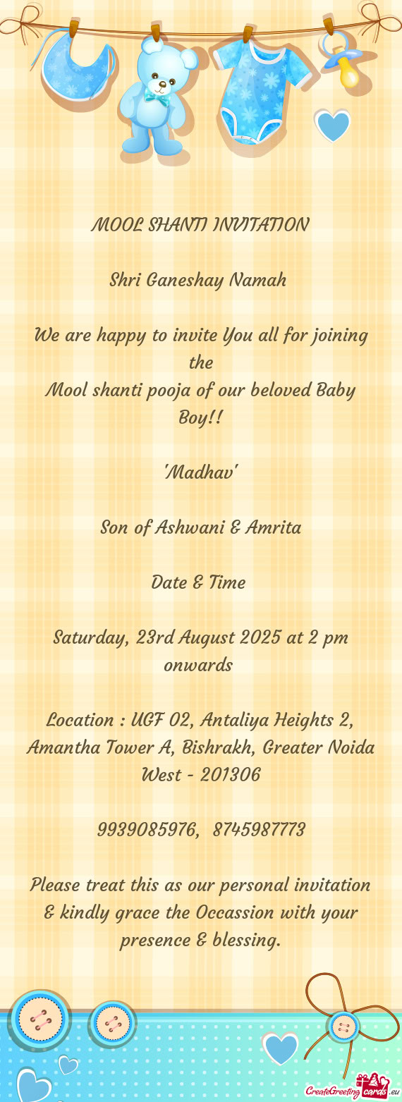 Location : UGF 02, Antaliya Heights 2, Amantha Tower A, Bishrakh, Greater Noida West - 201306