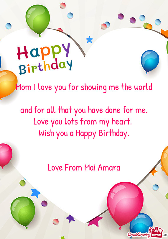 Love From Mai Amara