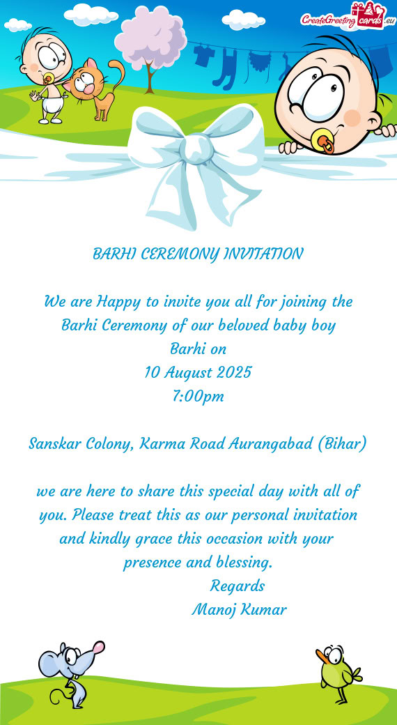 Loved baby boy Barhi on 10 August 2025 7