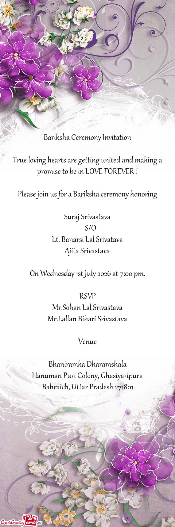 Lt. Banarsi Lal Srivatava
