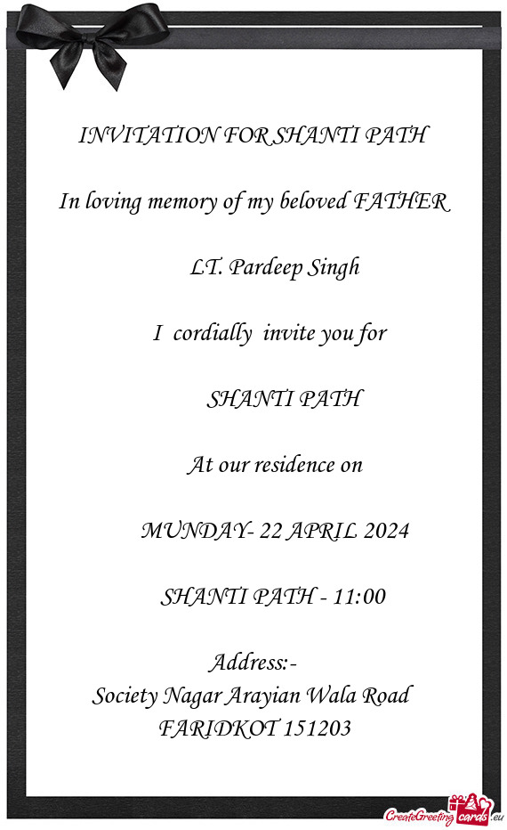 LT. Pardeep Singh