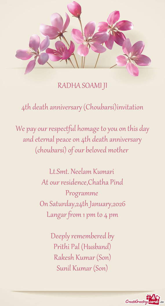 Lt.Smt. Neelam Kumari