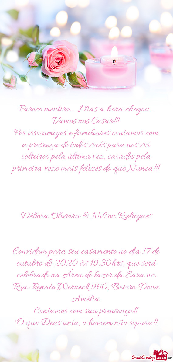 Ltima vez, casados pela primeira veze mais felizes do que Nunca