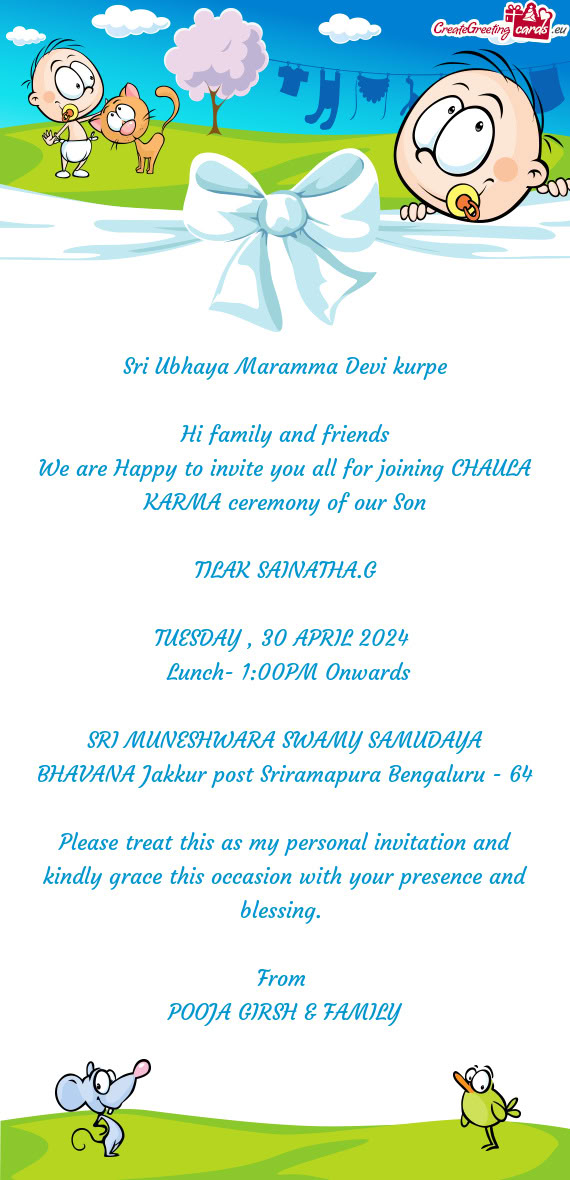 Lunch- 1:00PM Onwards