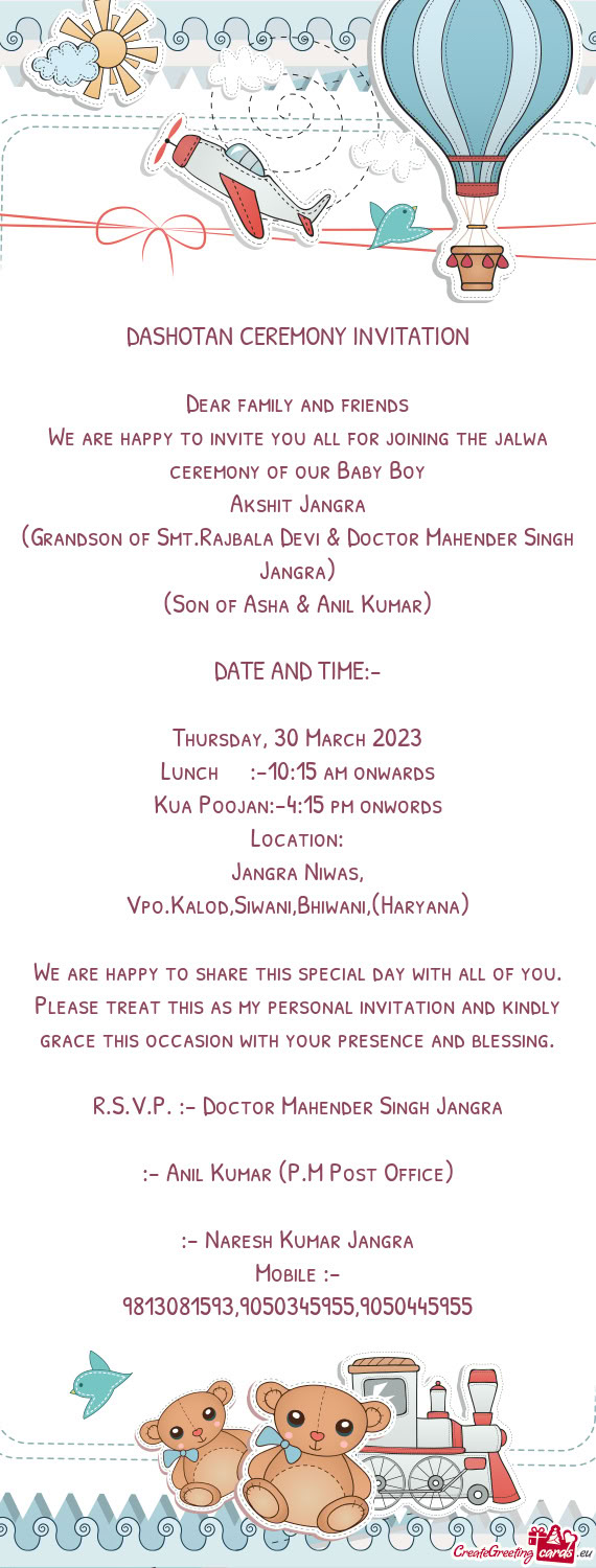 Lunch  :-10:15 am onwards