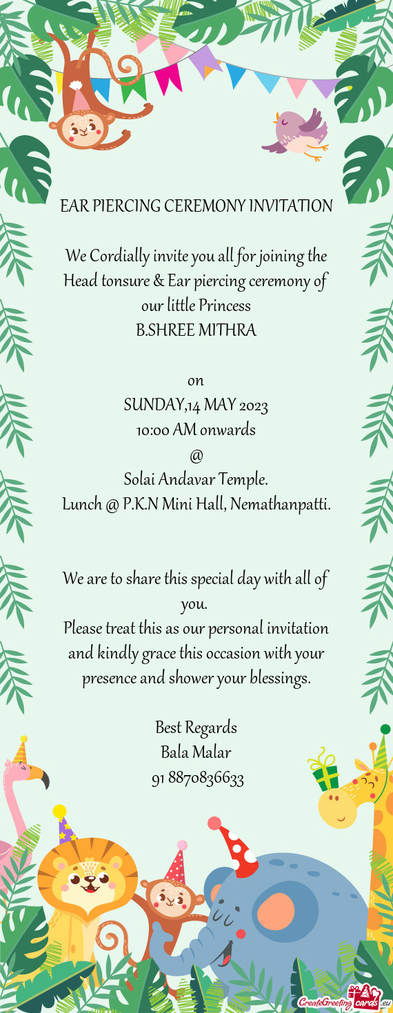 Lunch @ P.K.N Mini Hall, Nemathanpatti