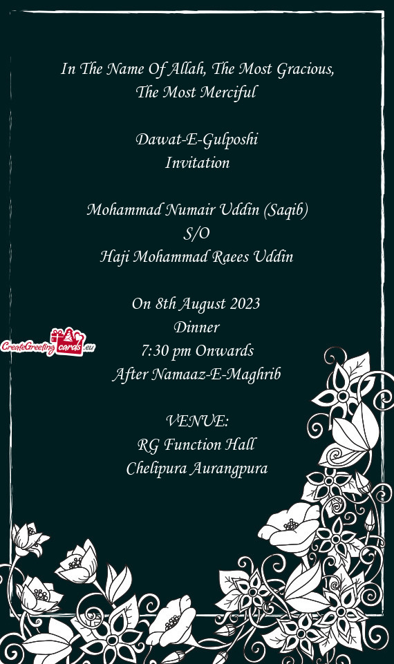 Mad Raees Uddin On 8th August 2023 Dinner 7