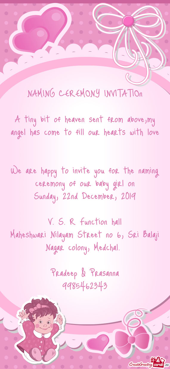 Maheshwari Nilayam Street no 6, Sri Balaji Nagar colony, Medchal