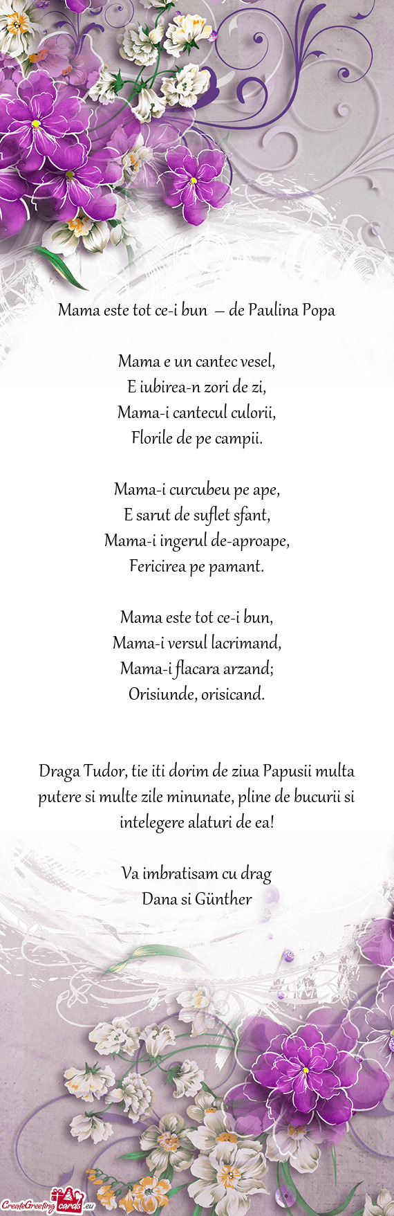 Mama este tot ce-i bun – de Paulina Popa