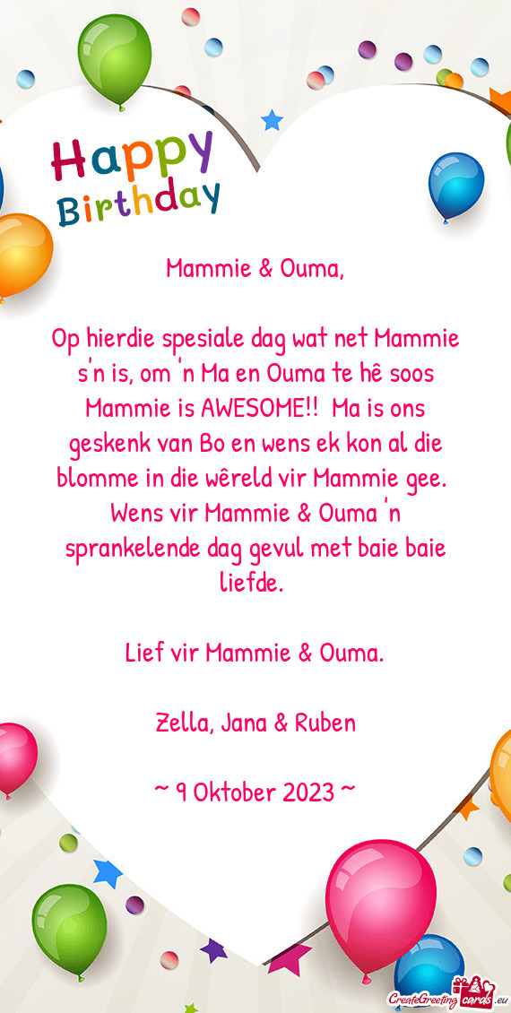 Mammie & Ouma