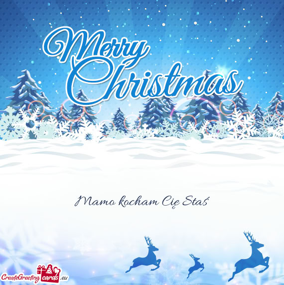 Mamo kocham Cię Staś