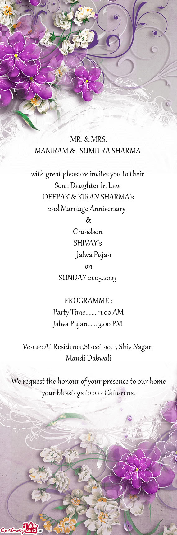 MANIRAM & SUMITRA SHARMA