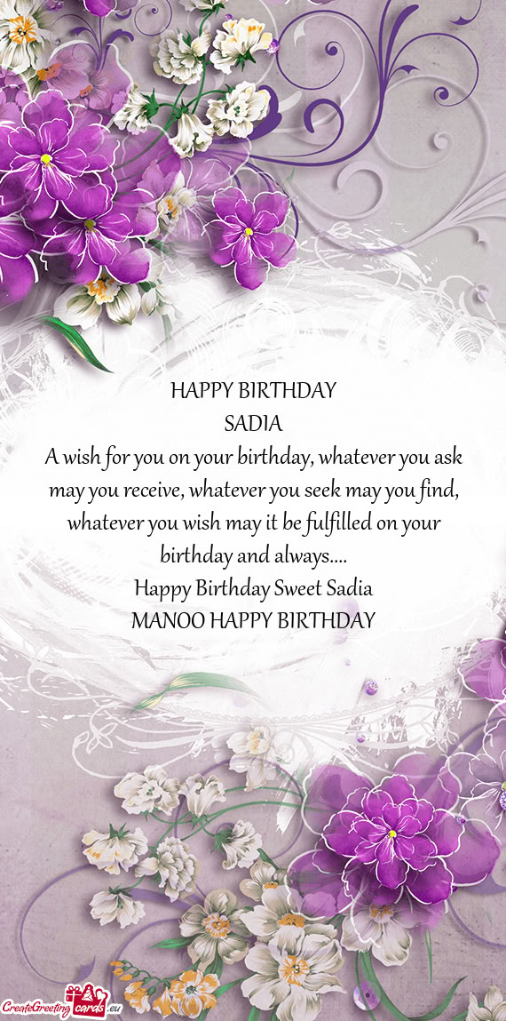 MANOO HAPPY BIRTHDAY