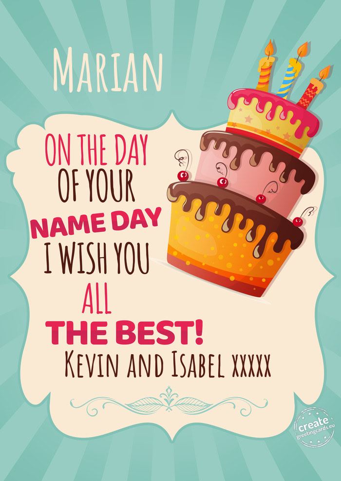 Marian Kevin and Isabel xxxxx