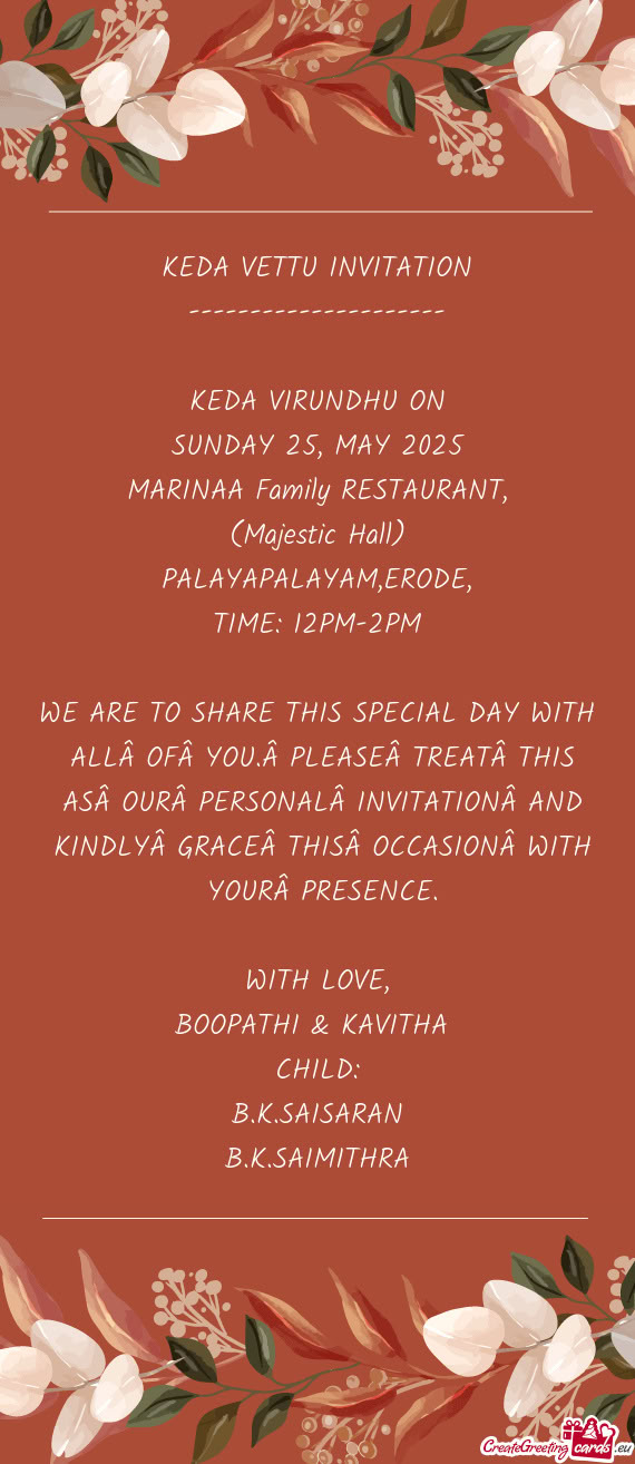 MARINAA Family RESTAURANT