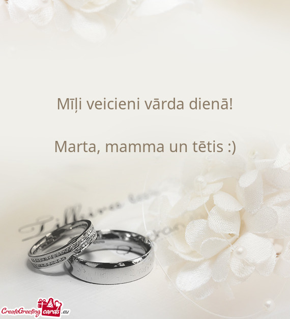 Marta, mamma un tētis :)