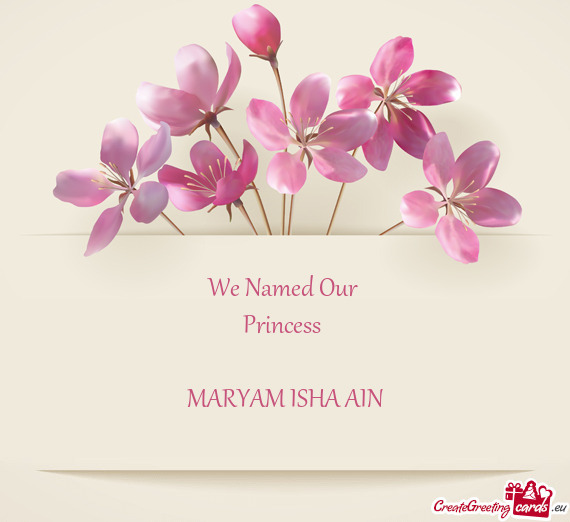 MARYAM ISHA AIN