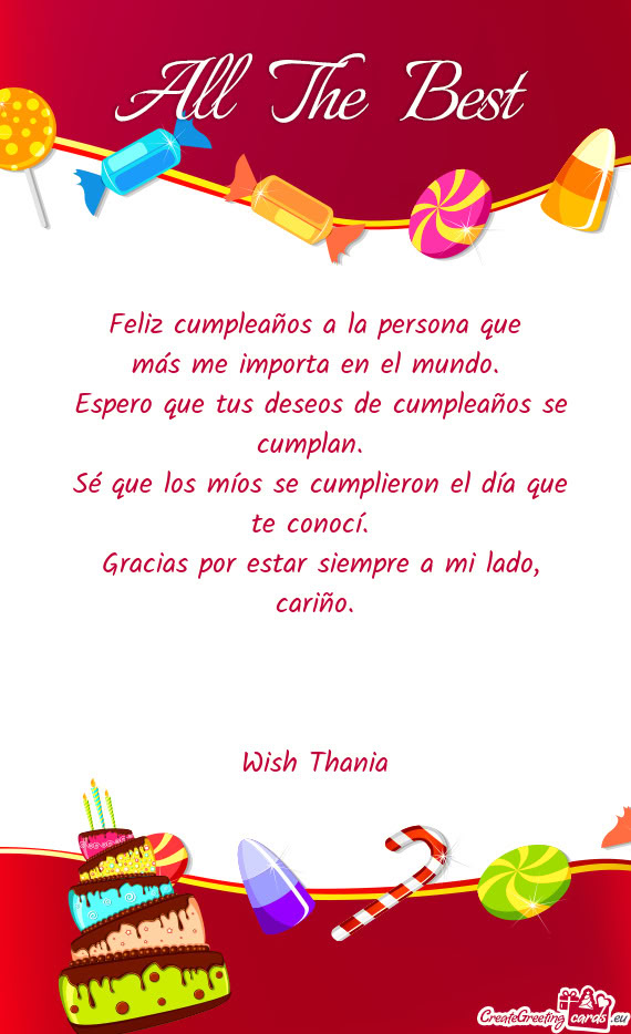 Más me importa en el mundo