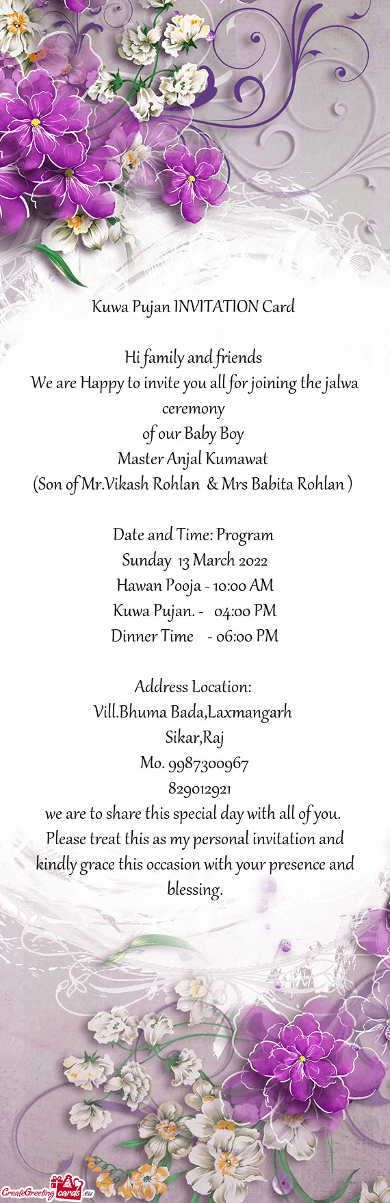 Master Anjal Kumawat