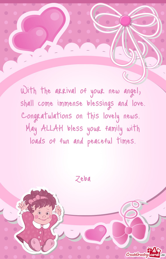 May ALLAH bless your family with