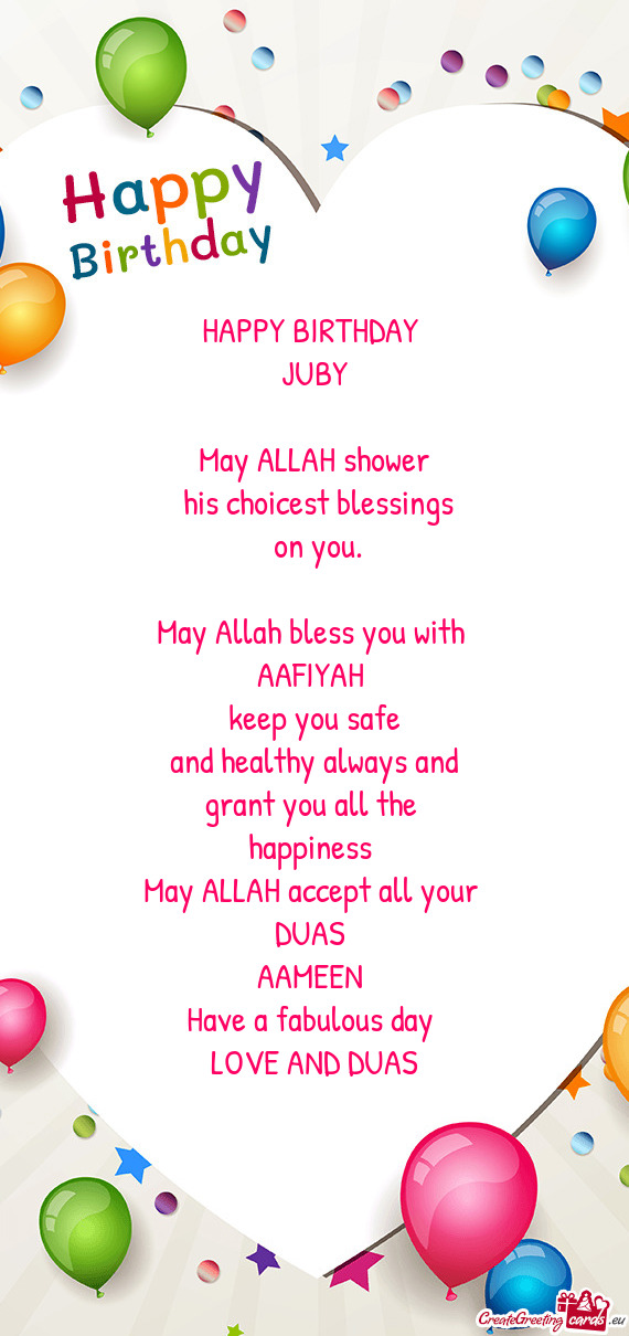 May ALLAH shower