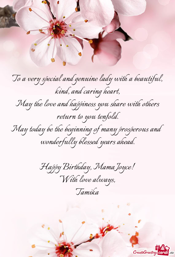 May today be the beginning of many prosperous and wonderfully blessed years ahead