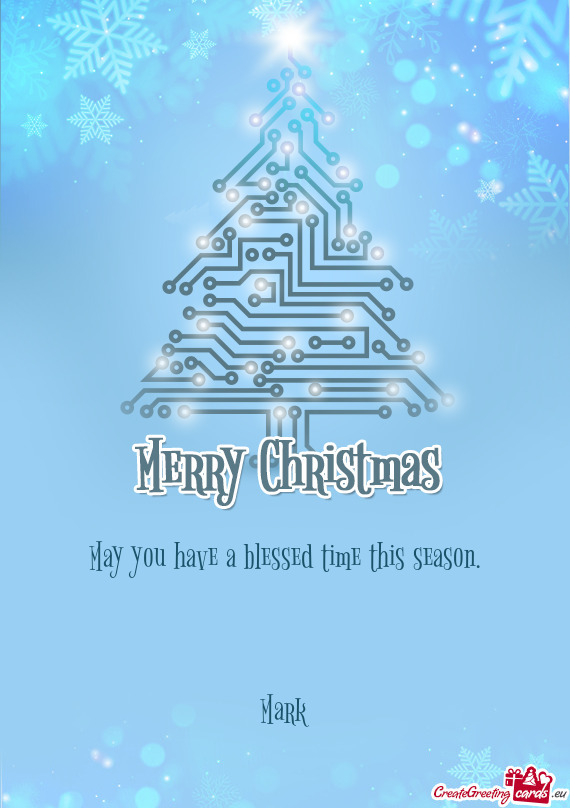 May you have a blessed time this season