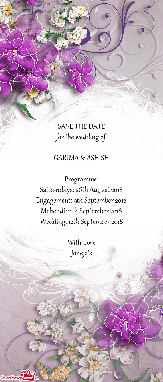 Mehendi: 11th September 2018