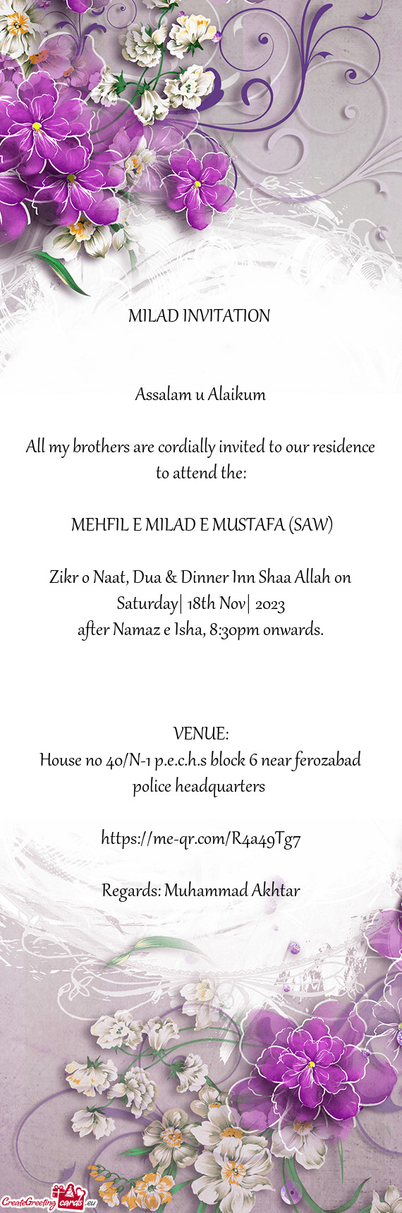 MEHFIL E MILAD E MUSTAFA (SAW)