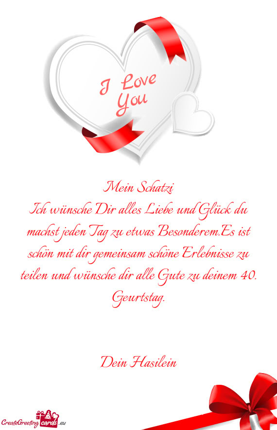 Mein Schatzi