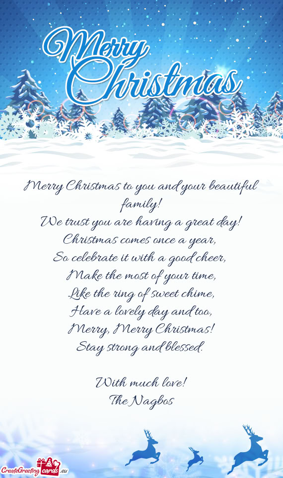 Merry, Merry Christmas