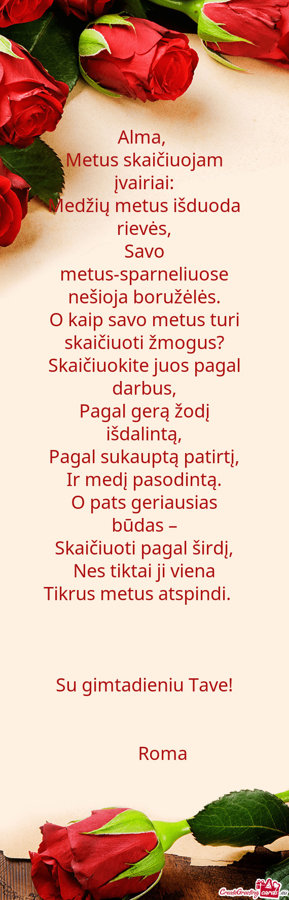 Metus skaičiuojam įvairiai: